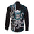 Turquoise Hawaii Kanaloa God Long Sleeve Button Shirt Hawaiian Octopus