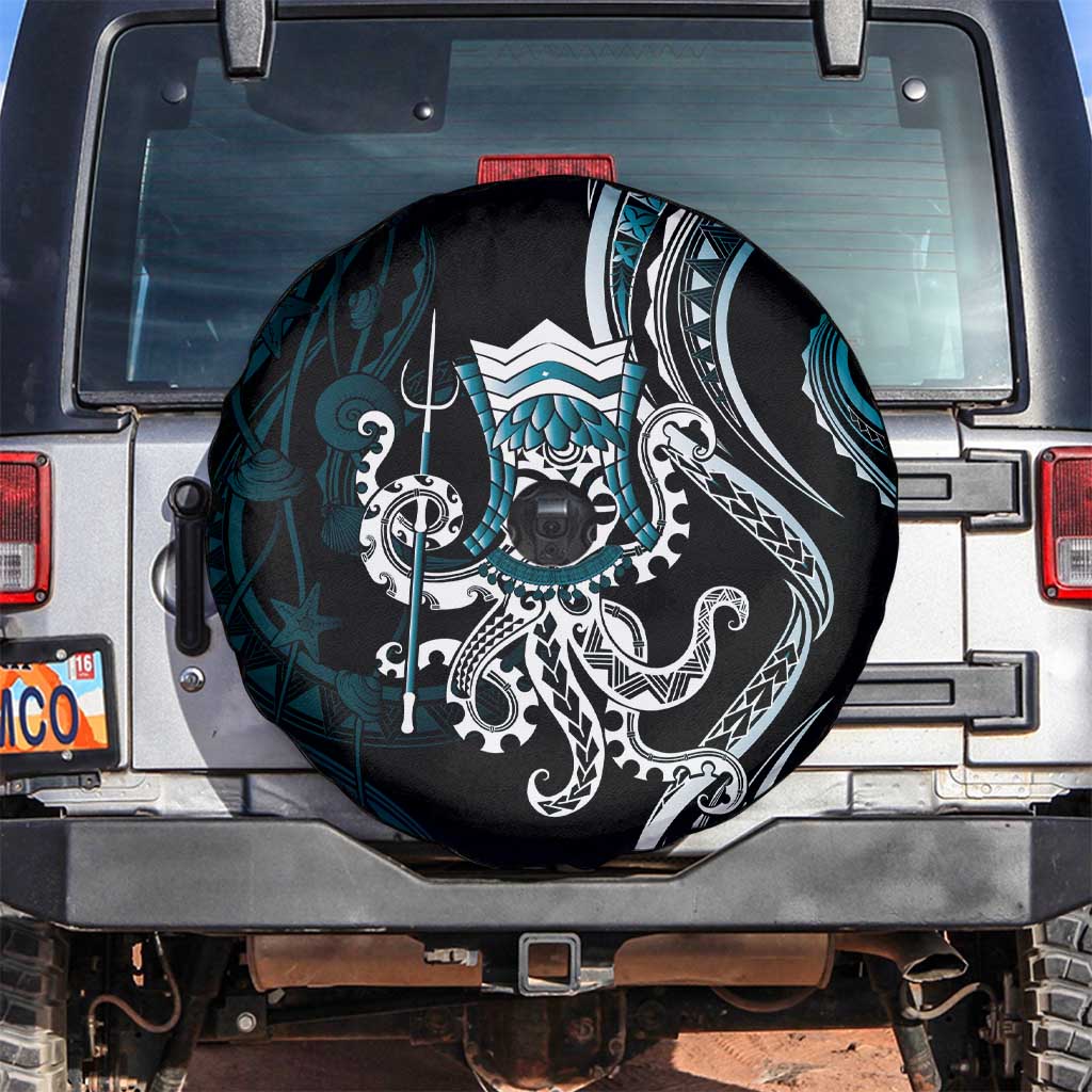 Turquoise Hawaii Kanaloa God Spare Tire Cover Hawaiian Octopus