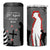 New Zealand ANZAC Day 4 in 1 Can Cooler Tumbler 25th April Silver Fern With Poppy