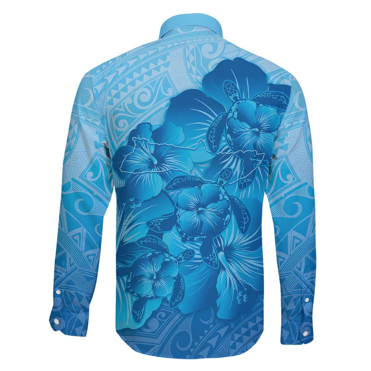 Aloha Hawaii Molokai Island Family Matching Off The Shoulder Long Sleeve Dress and Hawaiian Shirt Hibiscus Tribal Honu Hawaiian Tattoo