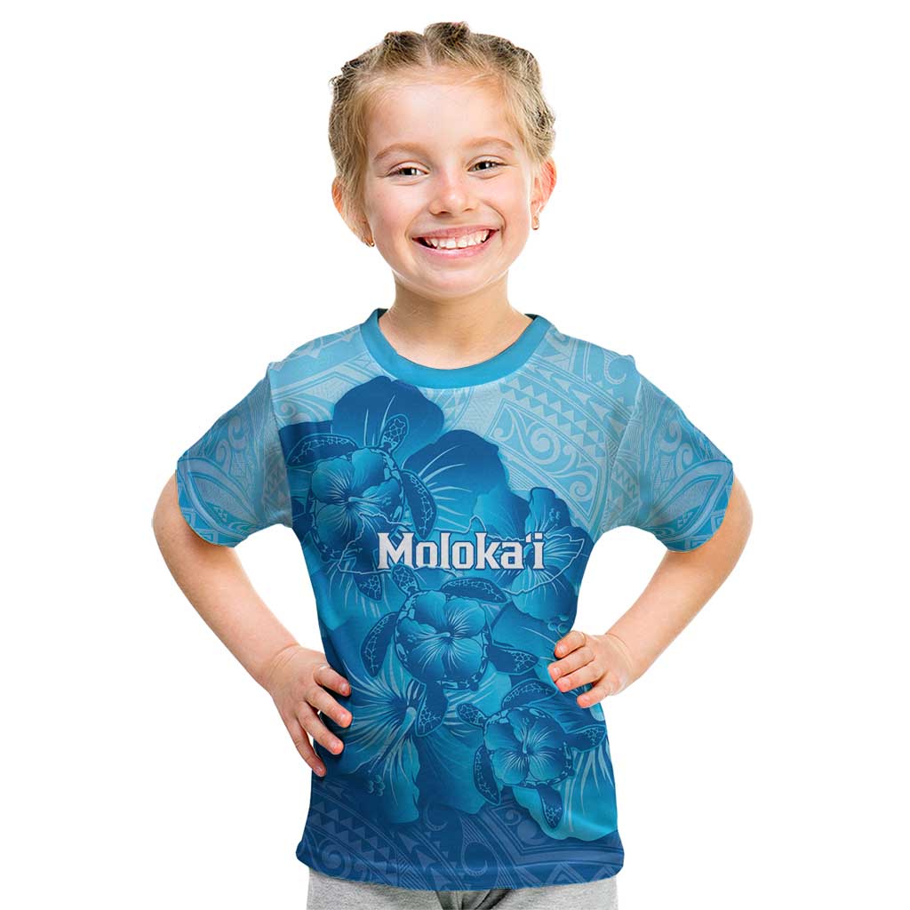 Aloha Hawaii Molokai Island Kid T Shirt Hibiscus Tribal Honu Hawaiian Tattoo