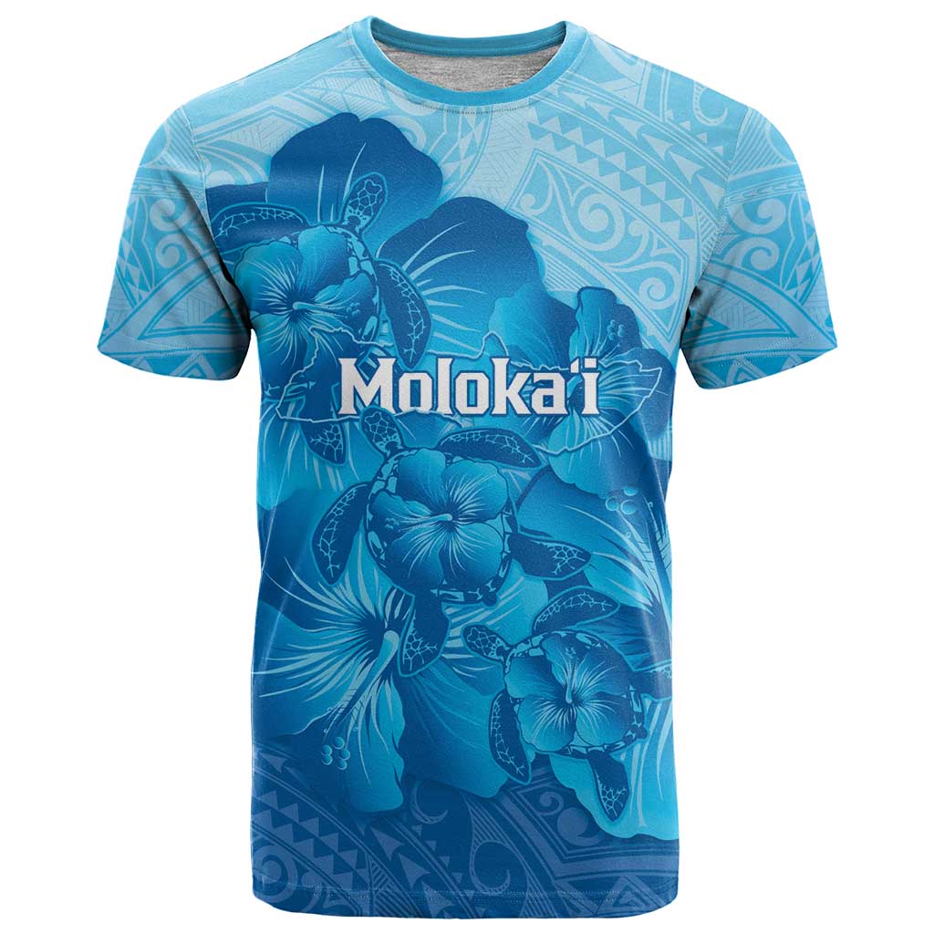 Aloha Hawaii Molokai Island T Shirt Hibiscus Tribal Honu Hawaiian Tattoo