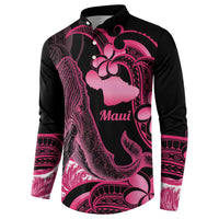 Aloha Hawaii Maui Button Sweatshirt Valley Isle Humpback Whale Black