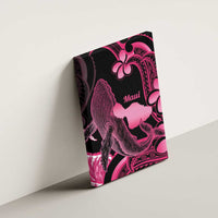 Aloha Hawaii Maui Canvas Wall Art Valley Isle Humpback Whale Black