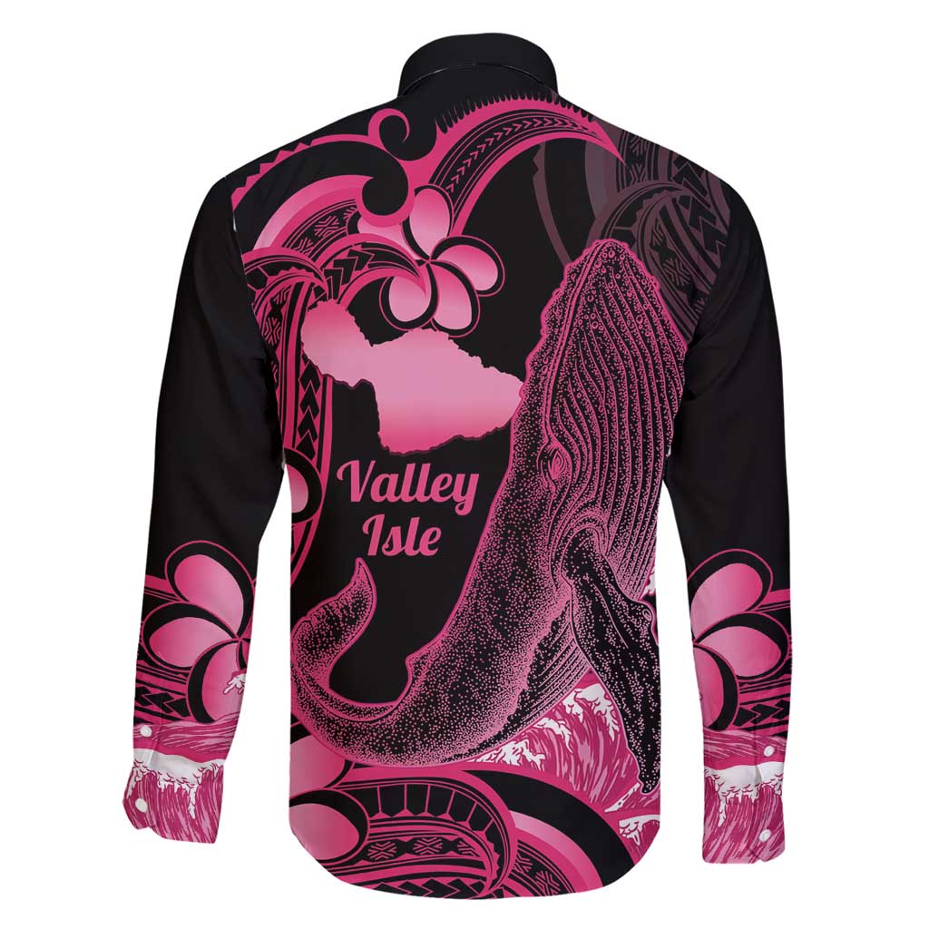 Aloha Hawaii Maui Family Matching Short Sleeve Bodycon Dress and Hawaiian Shirt Valley Isle Humpback Whale Black