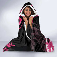 Aloha Hawaii Maui Hooded Blanket Valley Isle Humpback Whale Black