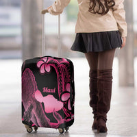 Aloha Hawaii Maui Luggage Cover Valley Isle Humpback Whale Black