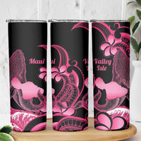 Aloha Hawaii Maui Skinny Tumbler Valley Isle Humpback Whale Black