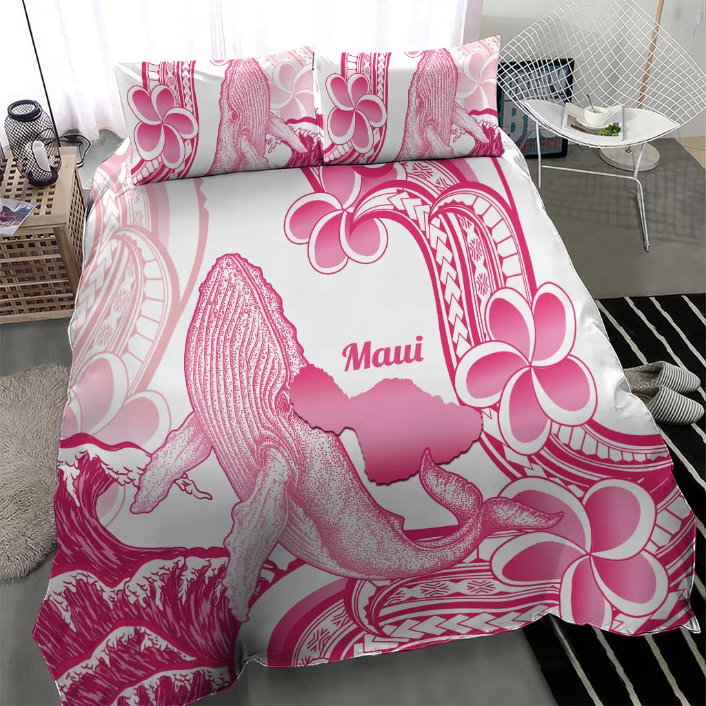 Aloha Hawaii Maui Bedding Set Valley Isle Humpback Whale White