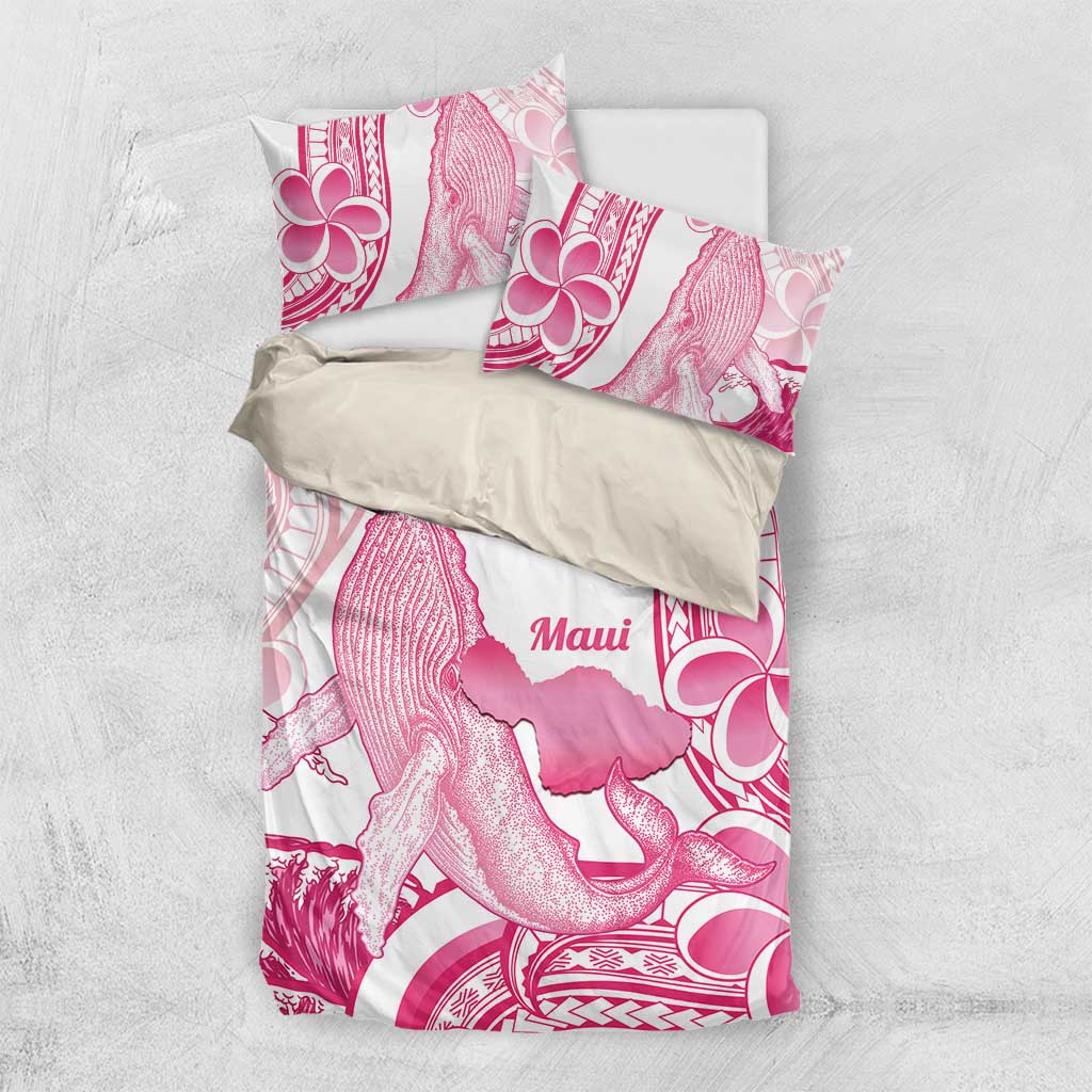 Aloha Hawaii Maui Bedding Set Valley Isle Humpback Whale White