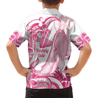 Aloha Hawaii Maui Family Matching Short Sleeve Bodycon Dress and Hawaiian Shirt Valley Isle Humpback Whale White