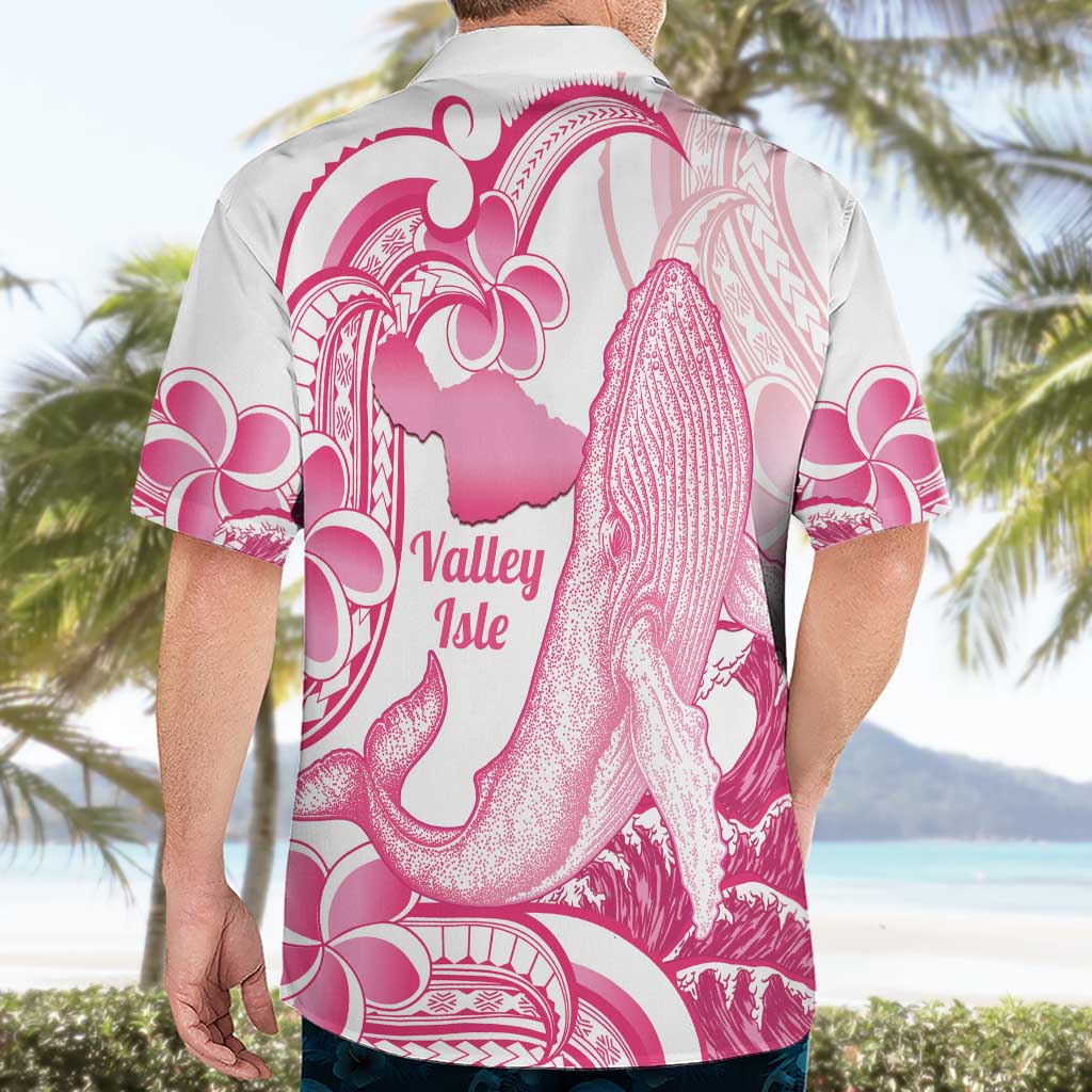 Aloha Hawaii Maui Hawaiian Shirt Valley Isle Humpback Whale White