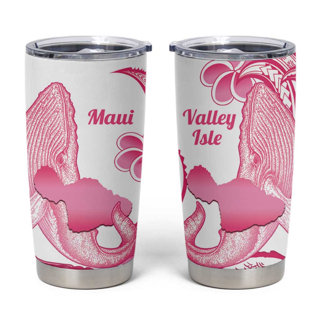 Aloha Hawaii Maui Tumbler Cup Valley Isle Humpback Whale White
