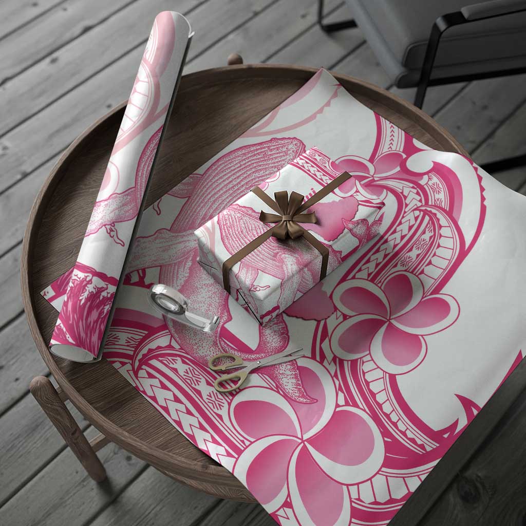 Aloha Hawaii Maui Wrapping Paper Valley Isle Humpback Whale White - Polynesian Pride