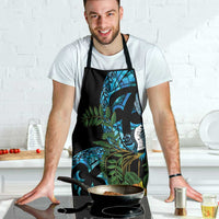 Turquoise New Zealand Kowhai And Piwakawaka Apron Maori Ngaru Paua Shell - Polynesian Pride