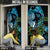 Turquoise New Zealand Kowhai And Piwakawaka Door Cover Maori Ngaru Paua Shell - Polynesian Pride
