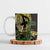 Yellow New Zealand Kowhai And Piwakawaka Ceramic Mug Maori Ngaru Paua Shell - Polynesian Pride