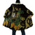 Yellow New Zealand Kowhai And Piwakawaka Cloak Maori Ngaru Paua Shell - Polynesian Pride