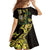 Yellow New Zealand Kowhai And Piwakawaka Family Matching Mermaid Dress and Hawaiian Shirt Maori Ngaru Paua Shell