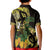 Yellow New Zealand Kowhai And Piwakawaka Kid Polo Shirt Maori Ngaru Paua Shell