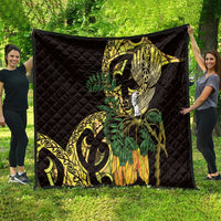 Yellow New Zealand Kowhai And Piwakawaka Quilt Maori Ngaru Paua Shell LT14 - Polynesian Pride