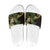Yellow New Zealand Kowhai And Piwakawaka Slide Sandals Maori Ngaru Paua Shell - Polynesian Pride