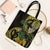 Yellow New Zealand Kowhai And Piwakawaka Tote Bag Maori Ngaru Paua Shell - Polynesian Pride
