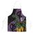 Purple New Zealand Kowhai And Piwakawaka Apron Maori Ngaru Paua Shell - Polynesian Pride