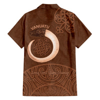 Vanuatu Indipendens Dei Family Matching Long Sleeve Bodycon Dress and Hawaiian Shirt Yumi Sand Drawing Turtle Mix Lapita LT14 - Polynesian Pride