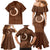 Vanuatu Indipendens Dei Family Matching Mermaid Dress and Hawaiian Shirt Yumi 44th Sand Drawing Turtle Mix Lapita