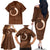 Vanuatu Indipendens Dei Family Matching Off The Shoulder Long Sleeve Dress and Hawaiian Shirt Yumi 44th Sand Drawing Turtle Mix Lapita