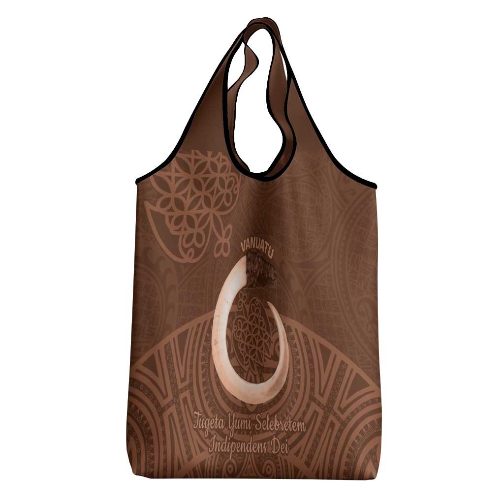 Vanuatu Indipendens Dei Grocery Bag Yumi 45th Sand Drawing Turtle Mix Lapita