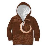 Vanuatu Indipendens Dei Kid Hoodie Yumi 44th Sand Drawing Turtle Mix Lapita