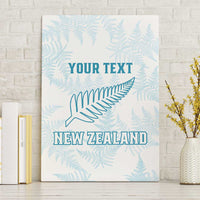Custom New Zealand Silver Fern Football Canvas Wall Art Come On All White