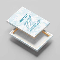 Custom New Zealand Silver Fern Football Canvas Wall Art Come On All White