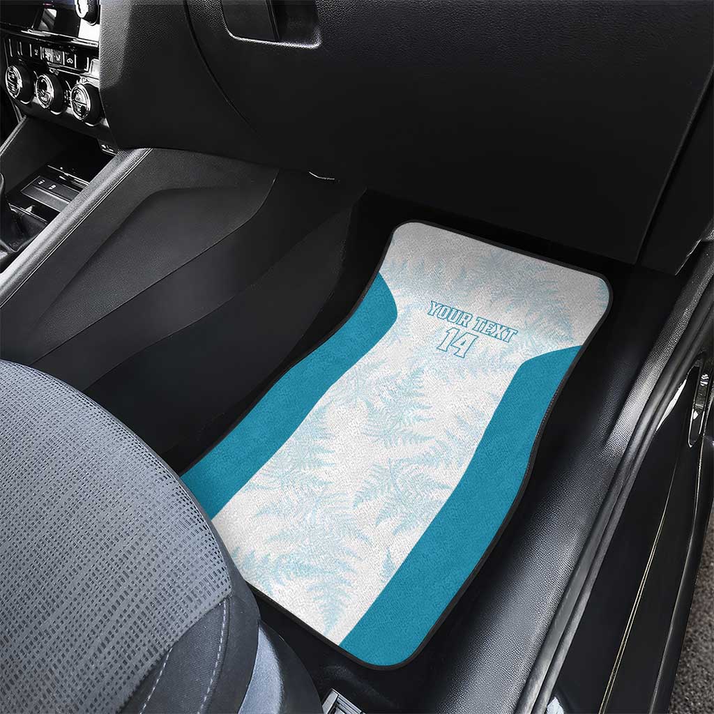 Custom New Zealand Silver Fern Football Car Mats Come On All White