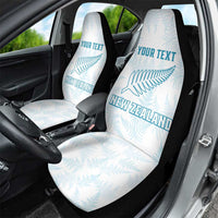 Custom New Zealand Silver Fern Football Car Seat Cover Come On All White