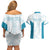 Custom New Zealand Silver Fern Football Couples Matching Off Shoulder Short Dress and Hawaiian Shirt Come On All White