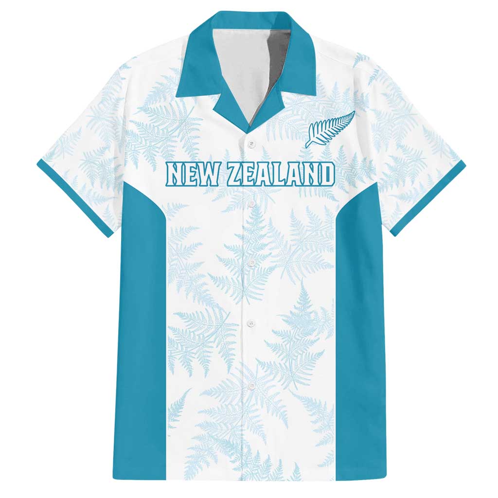 Custom New Zealand Silver Fern Football Family Matching Long Sleeve Bodycon Dress and Hawaiian Shirt Come On All White