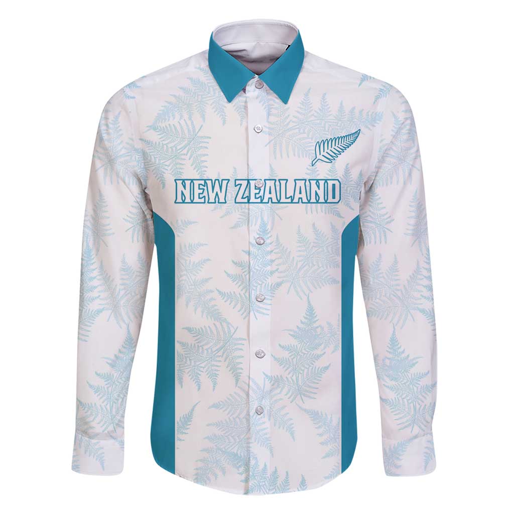 Custom New Zealand Silver Fern Football Family Matching Long Sleeve Bodycon Dress and Hawaiian Shirt Come On All White