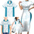 Custom New Zealand Silver Fern Football Family Matching Short Sleeve Bodycon Dress and Hawaiian Shirt Come On All White