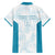 Custom New Zealand Silver Fern Football Family Matching Short Sleeve Bodycon Dress and Hawaiian Shirt Come On All White