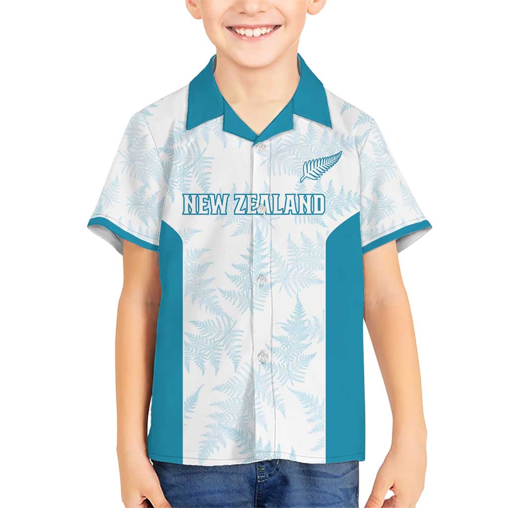 Custom New Zealand Silver Fern Football Hawaiian Shirt Come On All White