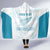 Custom New Zealand Silver Fern Football Hooded Blanket Come On All White