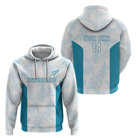 Custom New Zealand Silver Fern Football Hoodie Come On All White
