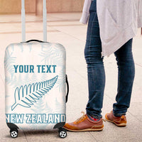 Custom New Zealand Silver Fern Football Luggage Cover Come On All White