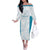 Custom New Zealand Silver Fern Football Off The Shoulder Long Sleeve Dress Come On All White