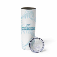 Custom New Zealand Silver Fern Football Skinny Tumbler Come On All White