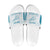 Custom New Zealand Silver Fern Football Slide Sandals Come On All White - Polynesian Pride