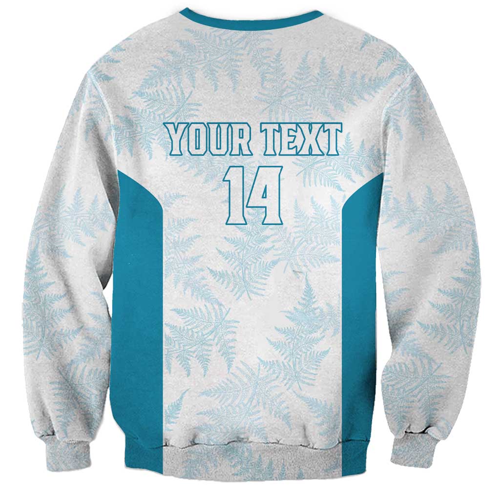 Custom New Zealand Silver Fern Football Sweatshirt Come On All White